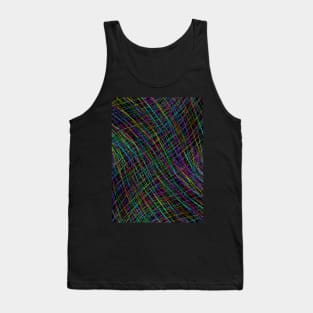 Geometric Futures #8 - Pattern Modular Synth Glitch Art Tank Top